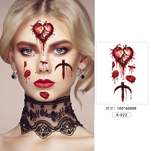Compra a granel al por mayor Halloween Zombie maquillaje transferencia de <span class=keywords><strong>agua</strong></span> miedo sangriento tatuaje temporal pegatinas - Product Image 6