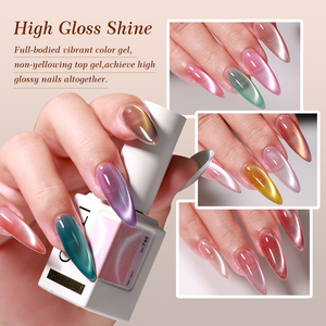 Crea tu propio set mini de esmaltes de uñas efecto ojo de gato, más de 1000 colores, Moonlight, magnético, plateado, con purpurina, efecto espejo, Smoothie, efecto ojo de gato, gel UV, OEM - Product Image 6
