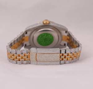 Nuevo Reloj de Pulsera de Cuarzo de Moda con Incrustaciones, Reloj de Diseño Exclusivo de Moda Hip Hop para Hombre, Correa de Acero Inoxidable, Diamante Moissanita - Product Image 3