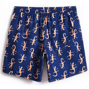 Pantalones cortos de playa de secado rápido para nadar para hombre al por mayor de fábrica con cintura elástica y comodidad, logotipo personalizado completamente impreso en color de alta calidad OEM - Product Image 2