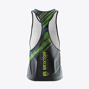 Custom <b>Men's</b> Gym <b>Stringer</b> Tank Top Cotton/Polyester Knitted Muscle Fit Bodybuilding <b>Vest</b> Casual Style Breathable OEM Workout - Product Image 2