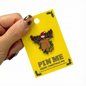 Épingles de Noël sur le thème des fêtes avec des motifs personnalisés - Product Image 2