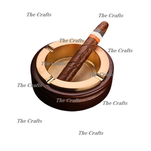 Plateau à tabac en bois et en laiton avec la plus grande qualité Plateau à cendres de forme carrée Plateau à tabac pour fumer - Product Image 5