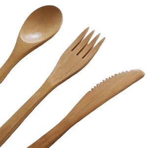 Juego de Cubiertos de Bambú para Cocina, Artículos Personalizados y Grabado con Logotipo Láser - Product Image 1