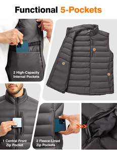 Veste sans manches matelassée pour femmes, vêtements d'automne et d'hiver, fabricant OEM pas cher, couleur et taille personnalisées, veste matelassée pour hommes et femmes - Product Image 5