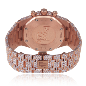 Bijoux Hip Hop de qualité supérieure en acier inoxydable réglage invisible glacé diamant montre Baguette Moissanite montre - Product Image 5