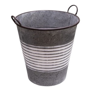 Juego de Macetas Cuadradas de Metal Galvanizado para Plantas de Hogar Rústico Moderno y Decoración de Jardín - Product Image 4