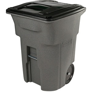 Toter 96 Gallon Rotational Molded Wheeled Rectangular Trash Can with <b>Lid</b> - Product Image 3