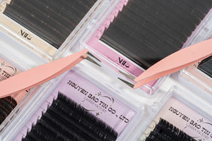 Wholesale 50% Discount <b>Individual</b> Matte Dark Black <b>Lash</b> Extensions Tray 0.10 0.12 0.15 L M L+ Private Label Volume <b>Lashes</b> - Product Image 5