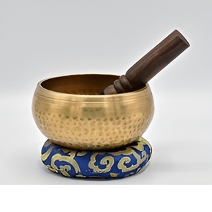 Elegante cuenco tibetano para curación de Chakras y meditación de Yoga, Klangschalen de latón grande para terapia de sonido - Product Image 3