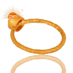 Best Selling Sterling Silver 18K Gold Plated Natural Rainbow <b>Moon</b> Stone Gemstone Stackable <b>Ring</b> Demi Fine Jewelry Manufacturer - Product Image 3