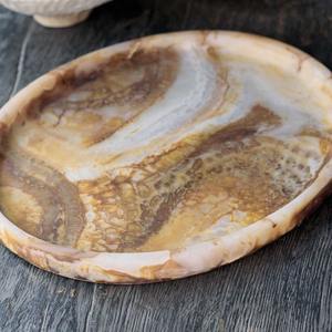 Plateau rectangulaire décoratif en résine époxy écologique de luxe moderne, fait à la main, design vague de cristal, multi-volutes, pour fruits, sucreries, café - Product Image 2