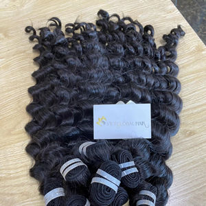 Machine Double trame Faisceau de vague profonde de qualité supérieure Produit chaud prix de gros de cheveux bruts non transformés - Product Image 5