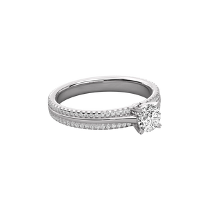 Anillo de Diamante Cultivado en Laboratorio con Oro de 18K para Mujer - Product Image 6