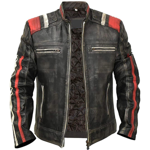 New Style Regular Fit High Quality Material Men <b>Biker</b> <b>Jackets</b> Wholesale Price Genuine Leather Made Men <b>Biker</b> <b>Jackets</b> - Product Image 3