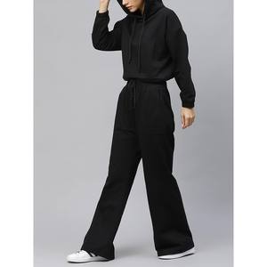 Ensemble de survêtement décontracté deux pièces pour femme en tricot de haute qualité avec logo personnalisé – Collection Hiver - Product Image 4