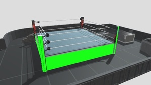 กระโปรงข้างเป็นวงแหวนมวยสำหรับการแข่งขันระดับมืออาชีพทำจากสเตนเลสสตีลได้รับการรับรองจากมวยปล้ำกลางแจ้ง - Product Image 4