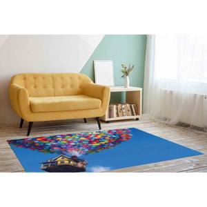 Alfombra Disney Up, alfombra con globos coloridos, alfombra con globos de aire, alfombra estampada, alfombra suave con pelo. - Product Image 3