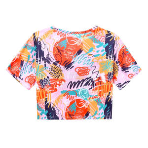 เสื้อยืดเอวลอยสำหรับผู้หญิงเสื้อยืดแฟชั่น - Product Image 2