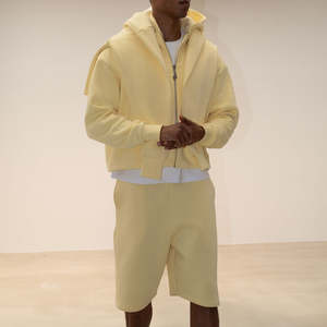 Custom Drawstring Wholesale French Terry Heavy <b>Mens</b> Unisex Cotton <b>Fleece</b> <b>Shorts</b> Blank Sweat Gym <b>Shorts</b> for <b>Men</b> - Product Image 4