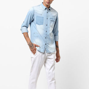 Long Sleeve Cotton Denim Jeans Flannel <b>Shirts</b> Casual <b>Men</b> <b>Shirt</b> for <b>Men</b> Top Selling Products With Customized Logo <b>men's</b> <b>shirts</b> - Product Image 4