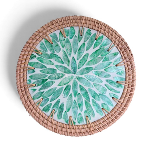 Mantel Individual Económico de Nácar con Ratán para Compradores Mayoristas, Decoración Natural para Mesa de Comedor de Vietnam - Product Image 5