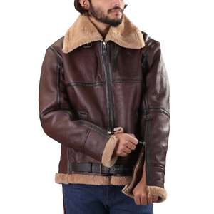 Custom College Baseball Leather Heavyweight Mens Leather Sleeves Chenille Embroidery Varsity Jacket - Product Image 1