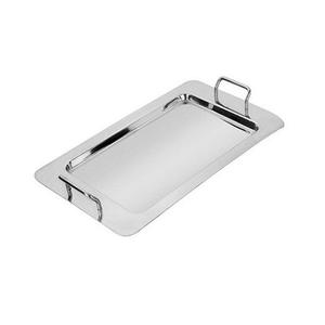 Bandeja de servicio hecha a mano con color plateado para el hogar y la cocina, bandeja de servicio de comida de tamaño personalizado con esmalte para restaurante - Product Image 2