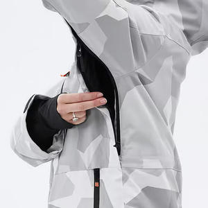 Veste de ski d'hiver pour femmes personnalisée avec logo coupe-vent en tissu imperméable OEM et options de marque de distributeur - Product Image 4