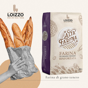 Harina de Trigo Blando Italiana de Alta Calidad en Bolsa de 25 kg para Hacer Pan con Masa de Levadura Larga Fermentación - Product Image 2