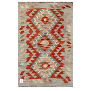 Tapis Kilim Maimana Afghanistan 92 x 59 cm, décoration murale - Product Image 1