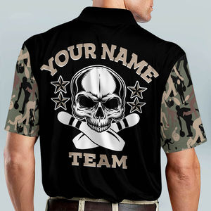 Camiseta Polo de Bolos para Hombre, Personalizable con Impresión, Estilo Deportivo, Antibacteriana, Impermeable, 100% Poliéster Tejido, para Equipo - Product Image 5