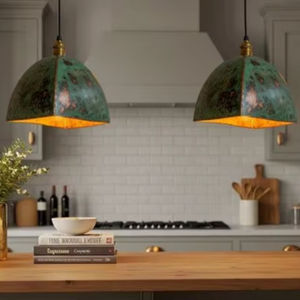 Lámpara Colgante de Cobre Contemporánea para Iluminación de Apartamentos con Estilo, que Mejora el Interior con una Forma Elegante y una Elegancia Metálica - Product Image 1