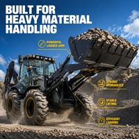Chargeuse-pelleteuse haute performance pour l'excavation, le chargement et la manutention de matériaux |   Chargeur hydraulique avec moteur et pompe |   Certifié CE