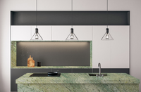 Prix de dalle de pierre de granit vert multicolore surf naturel de luxe