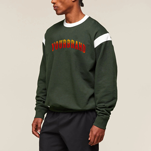 Nouveau sweat 100% coton à la mode pour hommes personnalisé DTF imprimé Logo couleur coupe ample sweat Hip Hop pour hommes - Product Image 5