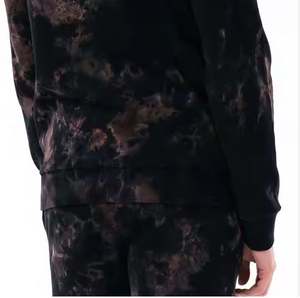 Concevez votre propre logo Survêtement délavé à l'acide pour hommes en couleur unie Survêtements délavés à l'acide entièrement personnalisés pour hommes - Product Image 6