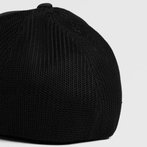Casquette de camionneur formelle GA en tissu maillé noir avec broderie en tissu et logo sérigraphié, taille unique pour les performances professionnelles - Product Image 5