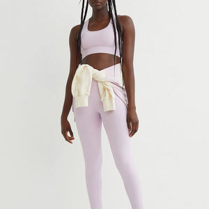 Soutien élevé sans couture respirant antichoc haut pour Racerback soutien-gorge de sport avant pour les femmes Fitness course Yoga conception Simple - Product Image 3