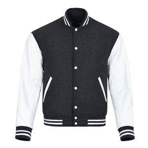 Parches Varsity Letterman recubiertos de alta calidad, chaqueta de estilo universitario con logotipo personalizado para hombres para la colocación del logotipo frontal de la temporada de primavera - Product Image 1
