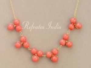 <b>Beaded</b> Necklace Manufactures Bulk Supplier and Manufacture by Refratex India Made in India for Best Quality and Low Price <b>Color</b> - Product Image 2