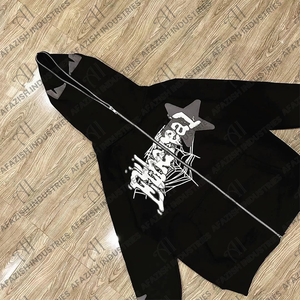 เสื้อฮู้ดผู้ชายผ้าฝ้ายผสมโพลีเอสเตอร์เนื้อหนานุ่ม พิมพ์ลายได้ตามต้องการ กันลม ระบายอากาศ แห้งเร็ว คุณภาพสูง สำหรับฤดูหนาว - Product Image 2