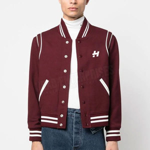 Veste Letterman à manches longues personnalisée pour hommes, haute qualité, nouveau design, tenue décontracté pour l'hiver, tissu PU léger - Product Image 2