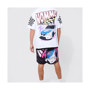 เสื้อยืดถักสำหรับผู้ชายพิมพ์ลายสั่งตัด - Product Image 3