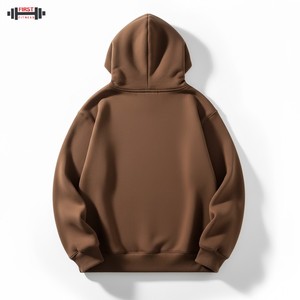 Sudadera holgada con capucha de algodón Streetwear Unisex Winter Heavyweight Fleece Regular Fit - Product Image 4