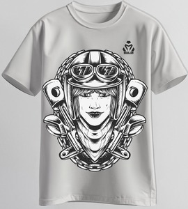 เสื้อยืดผู้ชายผ้าเจอร์ซีย์เนื้อผ้าฝ้ายแท้ 100% คุณภาพสูง พิมพ์ลายตามสั่ง ระบายอากาศได้ดี แห้งเร็ว สวมใส่สบายทุกวัน - Product Image 1