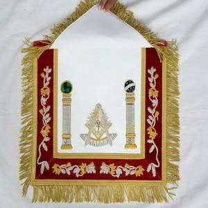 Tablier de broderie maçonnique conçu sur mesure Tablier maçonnique de broderie de conception personnalisée - Product Image 4