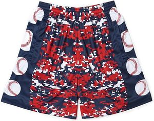 Short de basket-ball en maille pour homme 5 pouces XS Baseball Graphic Workout Impression personnalisée Vente en gros Logo Sportswear Double short pour homme - Product Image 6