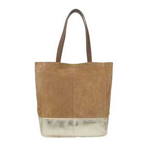 Bolso de mano bohemio vintage de grano completo de cuero suave tostado de oro amarillo metálico fino napped Suede Top Indian Supplier Manufacture - Product Image 4