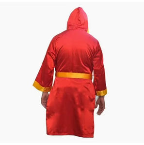 Robe de boxe sur mesure 2026, capuche personnalisée, couleurs d'équipe, nom, logo imprimé sur le devant, polyester/nylon, séchage rapide, respirant - Product Image 4